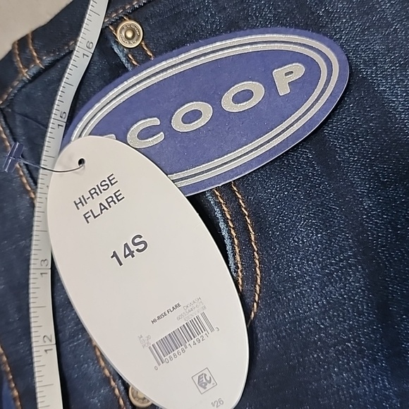 Scoop Hi-Rise Flare Jeans Sz 14S NWT - Picture 6 of 8